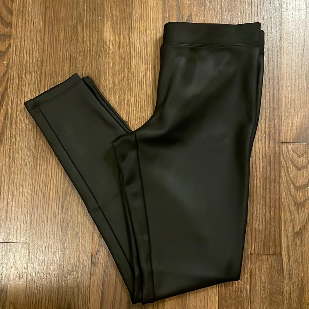 Express pleather leggings, size M